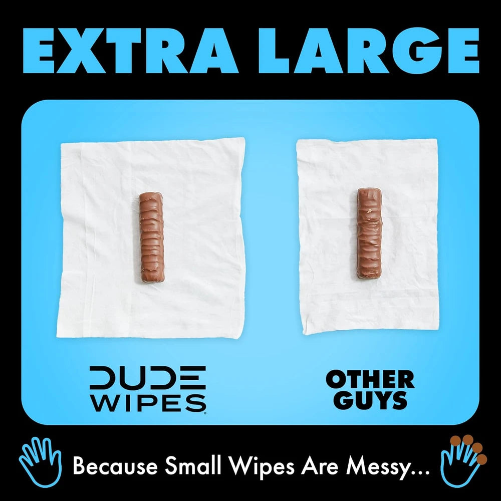DUDE Wipes Unscented Flushable Wipes